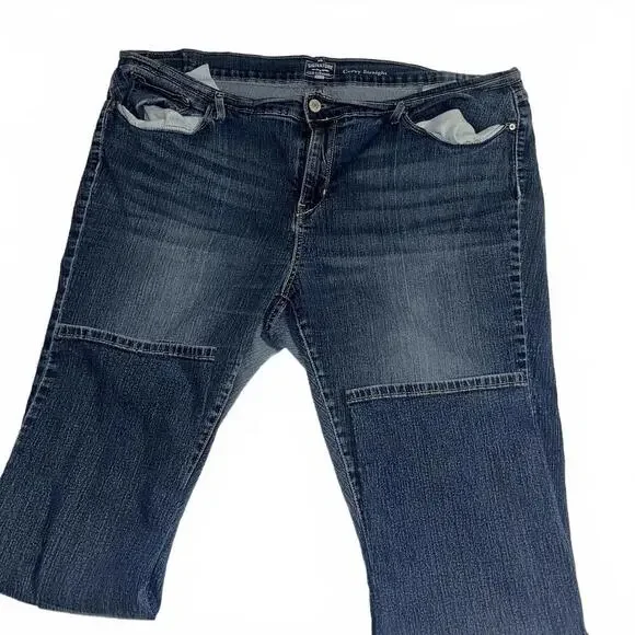 Levi's Signature Gold Curvy Straight Woman’s 36W x 30L Denim Medium Wash Jeans - Picture 4 of 6